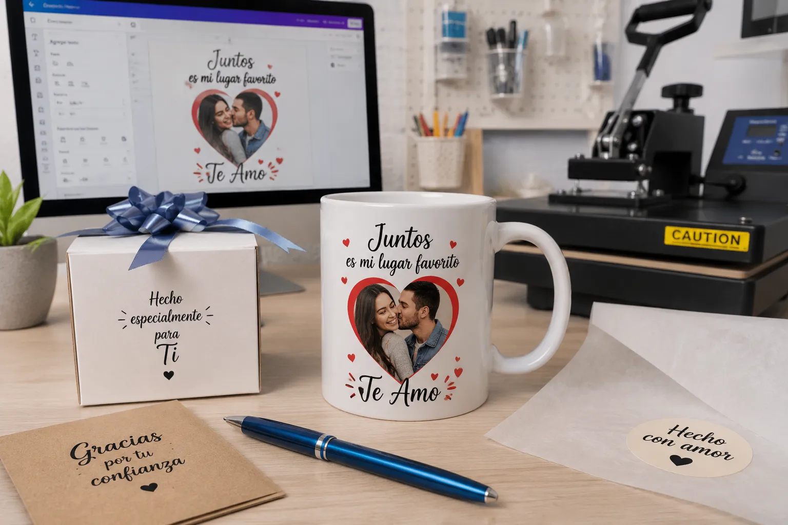 Taza personalizada preparada por IMATECH.UY