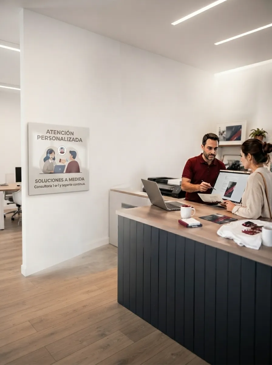Atención personalizada en el mostrador de IMATECH.UY