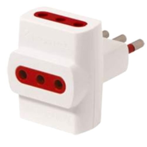 ADA169 Adaptador Conatel 3x3L a Ficha 3L 100-240V Blanco