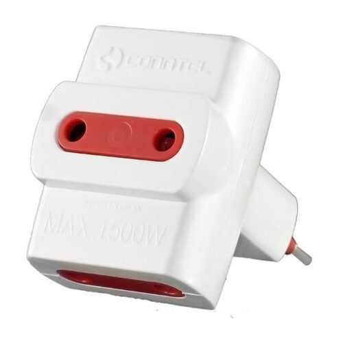 ADA176 Adaptador de Corriente Conatel 3x2L a Ficha 2L 100-240V Blanco
