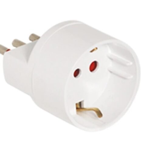 ADA177 Adaptador Conatel 711002 Schuko a 3 Líneas 10A Blanco
