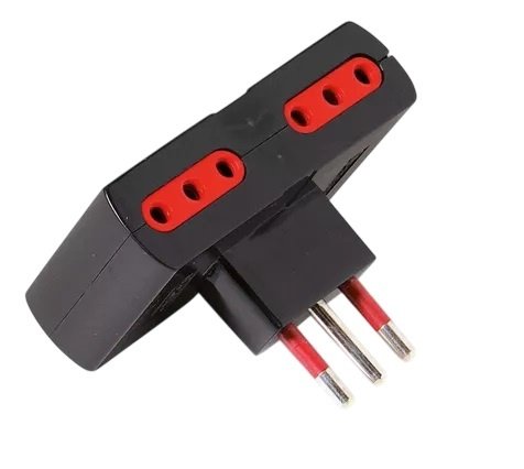 ADA181 Adaptador de Corriente Conatel 4x3L a Ficha 3L Negro