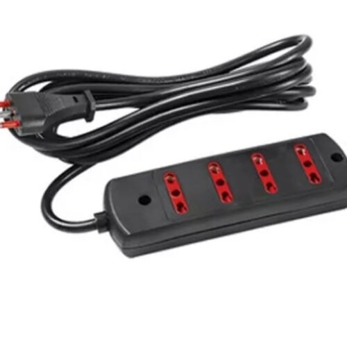 ALA07 Alargue Conatel 3m 4x Bipaso Ficha 3L 2500W Negro