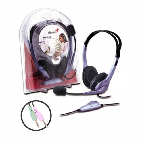 AUD28 Audífonos Genius HS-04S c/Micrófono Anulación Ruido
