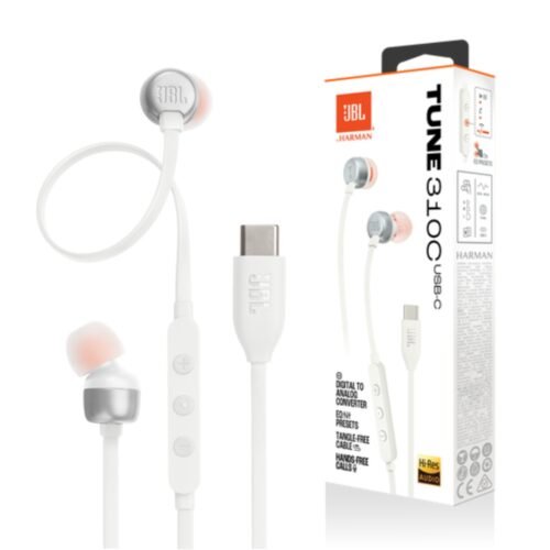 AUR163 Auriculares JBL TUNE 310C USB-C Blancos