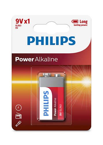 BAT98 Batería Alcalina Philips 6LR61P1B/97 9V Pack Individual