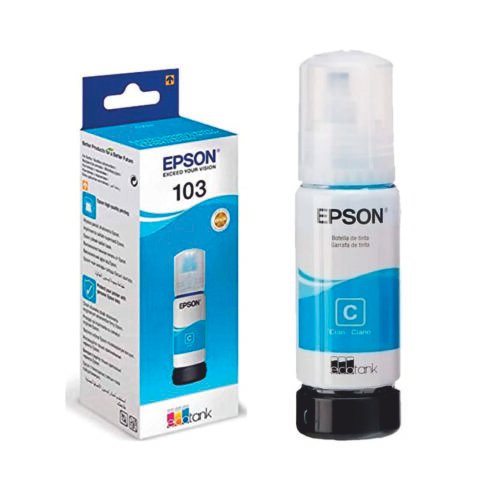 BOT27 Botella de Tinta Original Epson 103 EcoTank Cyan