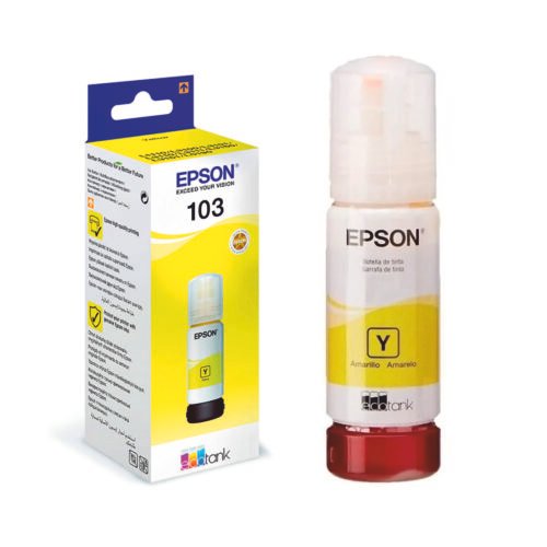 Botella de Tinta Original Epson 103 EcoTank Amarillo