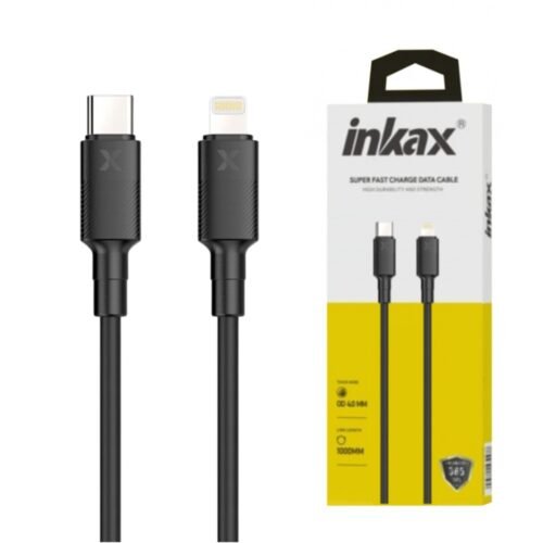 Cable Inkax CB-73 Tipo C a Lightning 3.1A 1M Negro