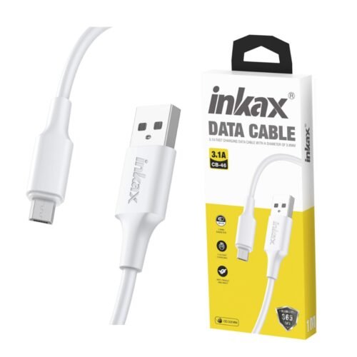 Cable Inkax Micro USB 3.1A 3M Blanco