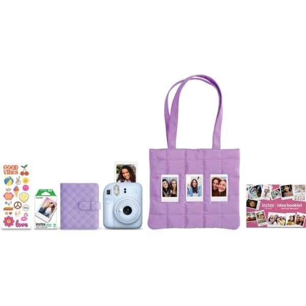 Cámara Instantánea Fujifilm Instax Mini 12 Azul Holiday Bundle