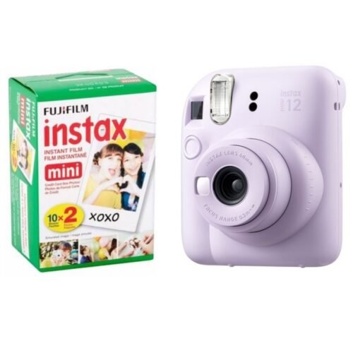 CAM770PAP32 Combo Cámara Instantánea Fujifilm Instax Mini 12 Holiday Bundle Lila + 20 Fotos