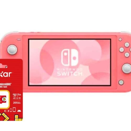 CON257MEM459 Combo Consola Nintendo Switch Lite Pantalla 5.5" HD 256GB microSD Rosado