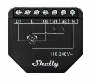 CON273 Controlador Shelly Shutter Medición Potencia Wi-Fi Compacto