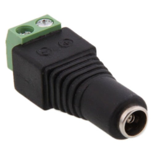 Conector DC Hembra 12V 2.1x5.5mm para CCTV