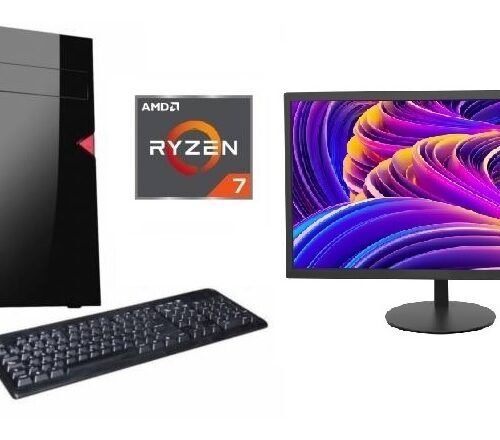 Combo PC AMD Ryzen 7 5700G 8GB RAM + Monitor Hikvision 18.5 HD HDMI