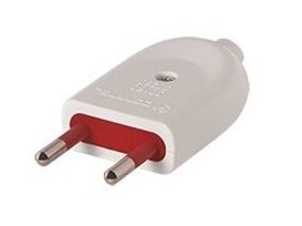 FIC03 Adaptador Ficha 2L sin Tierra Blanco