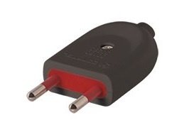 FIC04 Adaptador Ficha 2L sin Tierra Negro