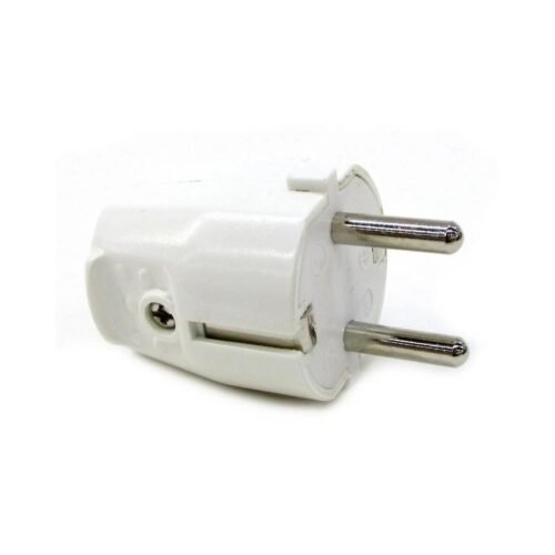 Ficha Schuko Blanca con Tierra 16A