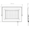 Foco LED Vivion 100W IP65 Luz Fría Negro