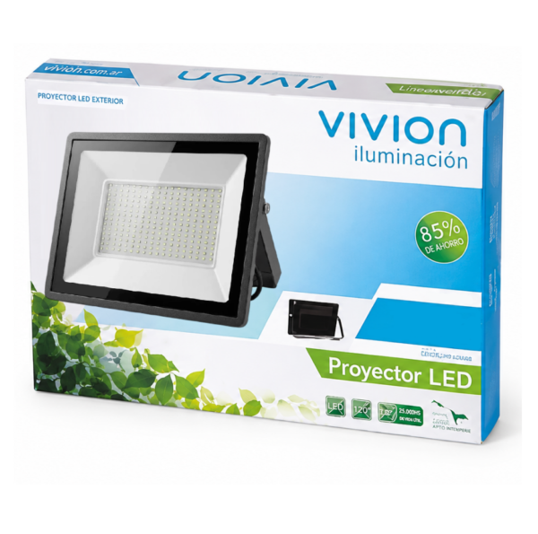 Foco LED Vivion 30W IP65 Luz Fría Negro