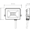 FOC20 Foco LED Vivion 10W IP65 Luz Fría Negro