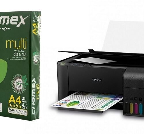 Impresora Multifunción Epson L3210 + Resma Papel Chamex A4 75g
