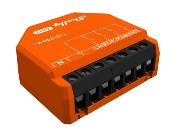 INT02 Interruptor de Entrada Shelly i4 Gen3 Wi-Fi 4 Canales Compacto