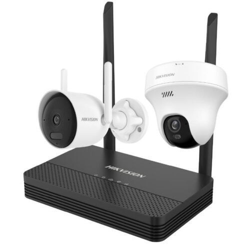 KIT22 Kit Wi-Fi Hikvision EasyLink 2 Cámaras 4MP y 5MP (1 Fija + 1 PT) con NVS