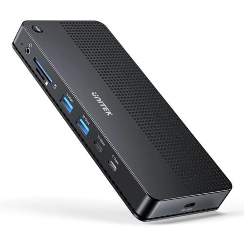 KVM02 KVM Docking Station Unitek Dual 4K con 100W