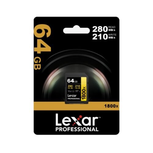 MEM453 Memoria SDXC Lexar Pro 1800X 64GB UHS-II Gold Series