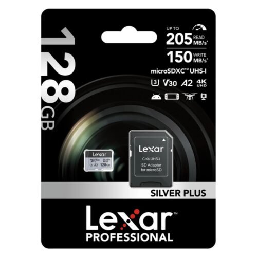 MEM461 Memoria microSDXC Lexar Professional 128GB Silver Plus