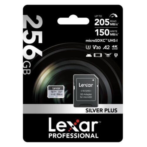 MEM462 Memoria microSDXC Lexar Professional 256GB Silver Plus