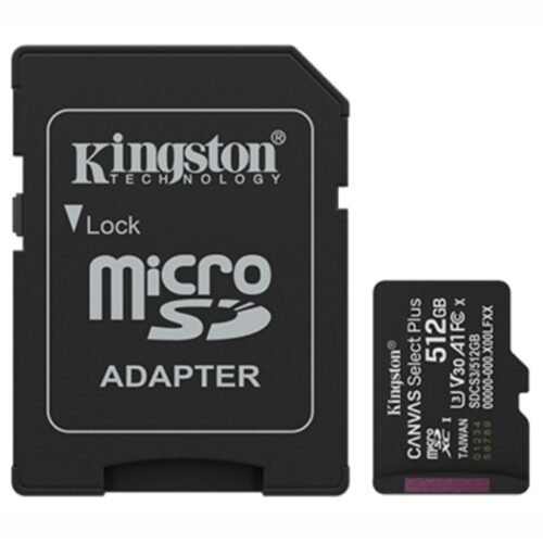 Memoria MicroSD Kingston Canvas Select Plus 512B Clase 10