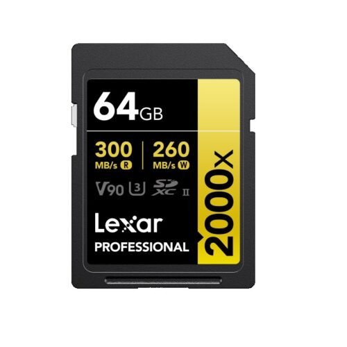 MEM512 Memoria SDXC Lexar Professional 2000x 64GB UHS-II GOLD Series