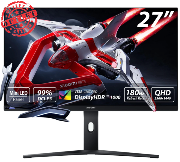 Monitor Gamer Xiaomi Mini LED G Pro 27" WQHD 180Hz 1ms (con detalles)