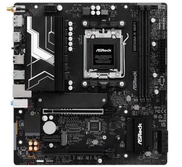 MOT196 Motherboard Asrock B850M-X R2.0 AM5 Wi-Fi Micro ATX