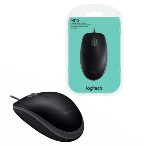 MOU157 Mouse Logitech M110 Silent Óptico USB Negro