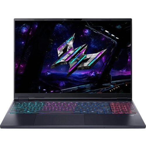 NOT3496 Notebook Gamer Acer Core Ultra 9 5.4Ghz, 64GB, 2TB SSD, 16" WQXGA 240Hz, RTX 5070Ti 12GB
