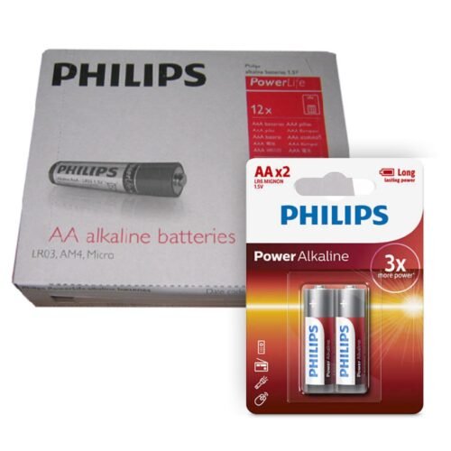 PIL34 Pack de 12 Blister Pilas Philips Powerlife 1.5V AA x 2 Unidades