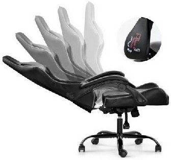 Silla Gamer ROM Negro/Gris Reclinable