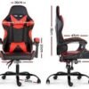 Silla Gamer ROM Negro/Rojo Reclinable