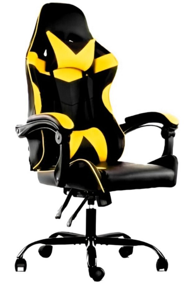 Silla Gamer ROM Negro/Amarillo Reclinable