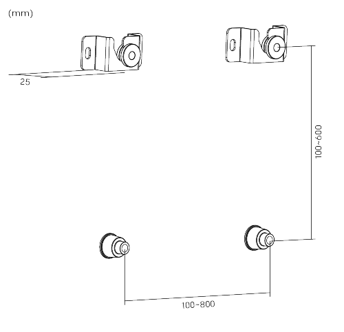 SOP108 Soporte Fijo Brateck LED-11 para TV hasta 70"