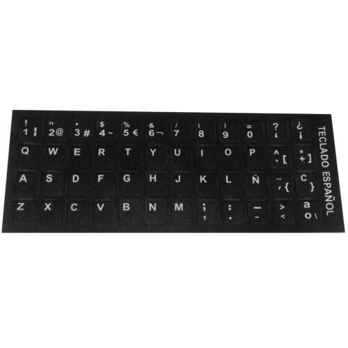 STI01 Sticker Teclado Español Adhesivo
