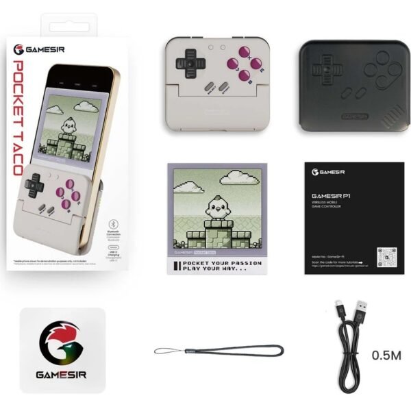 CON294 Joystick GameSir Pocket Taco P1 Ultra-compacto Blanco
