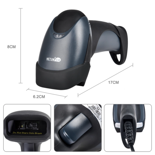 Lector de código de barras Netum 2D USB